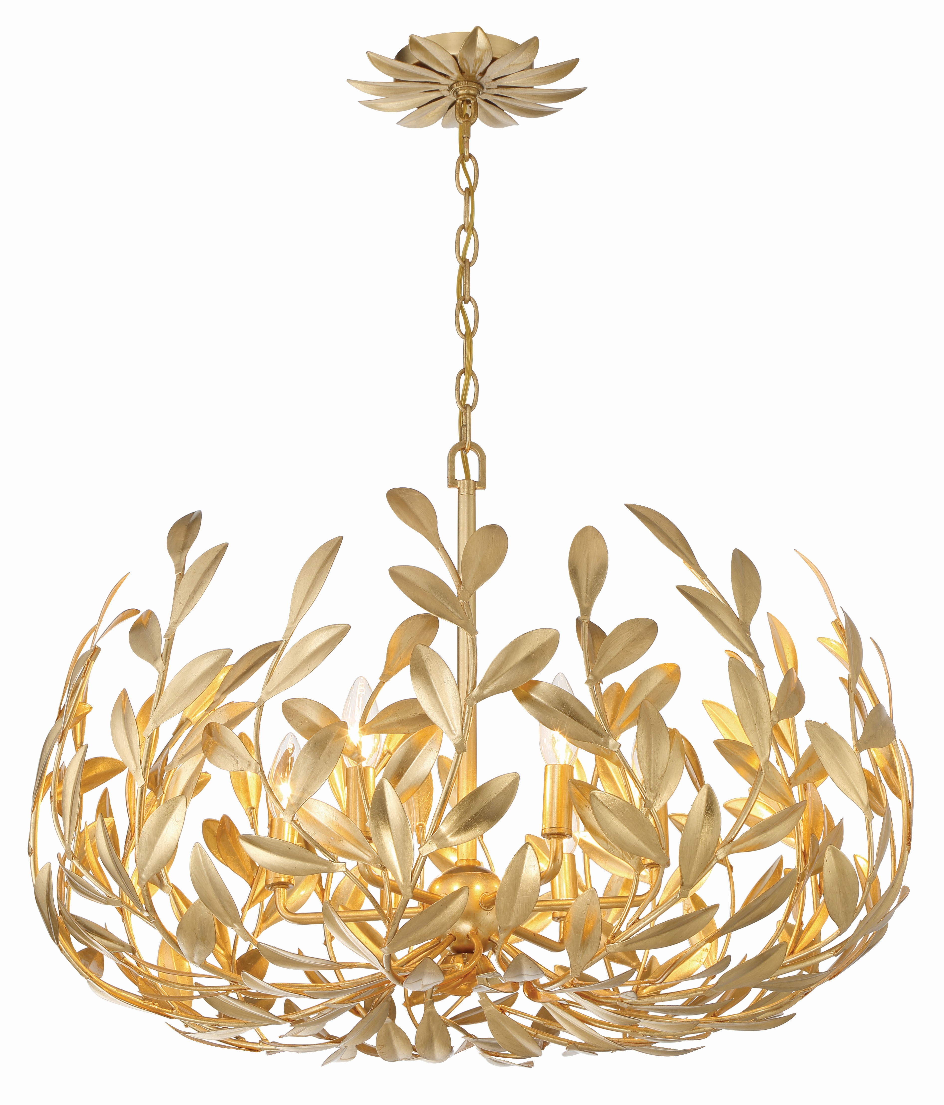Crystorama Broche Bowl Chandelier | Lightopia