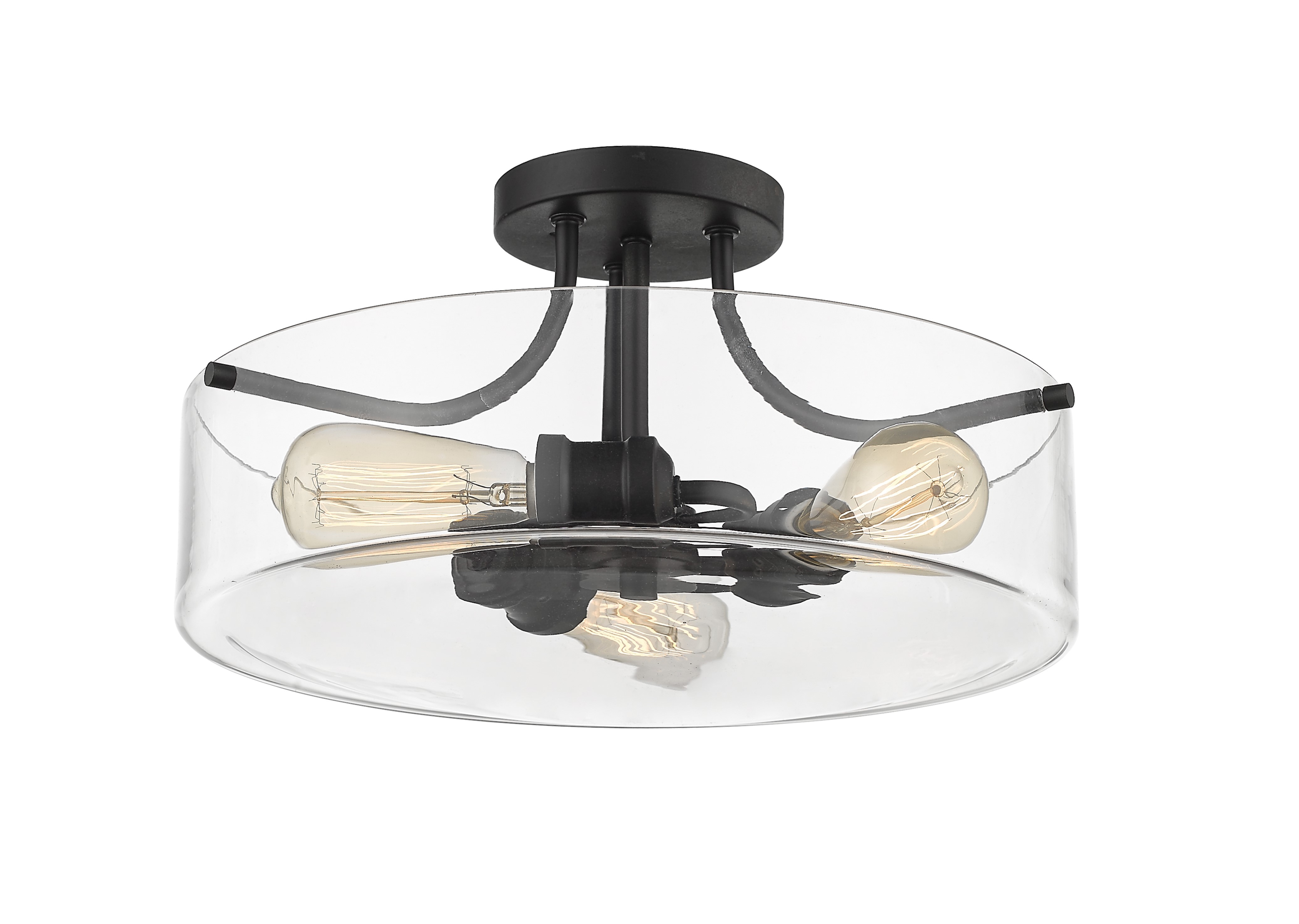 Lucy　0207 Z-Lite Delaney Semi Flush Mount | Lightopia