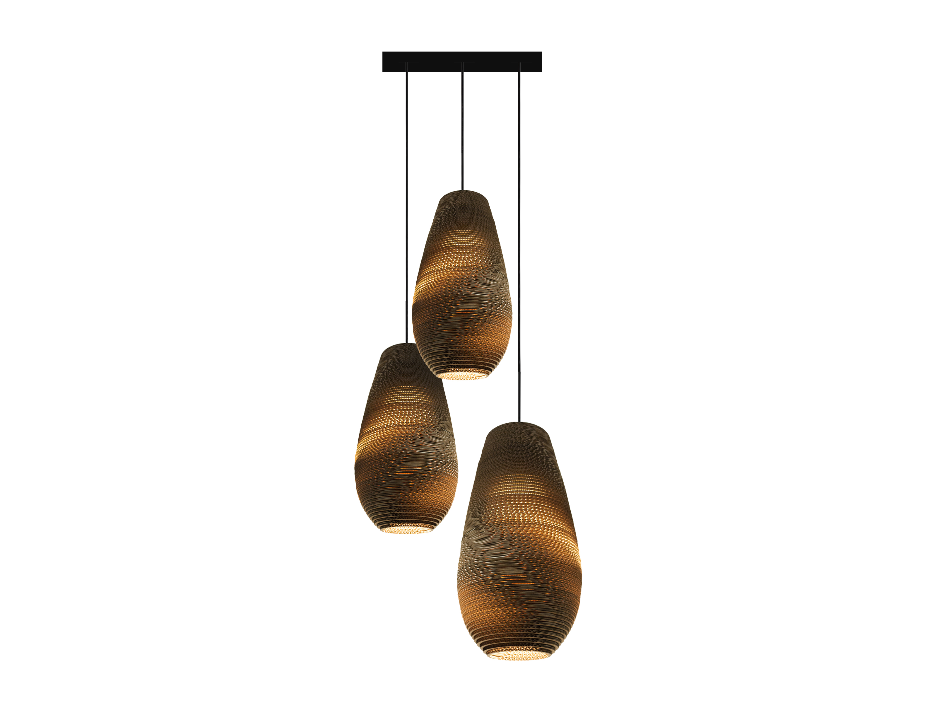 Graypants Scraplights Cluster Circular Drop Multi Light Pendant | Lightopia