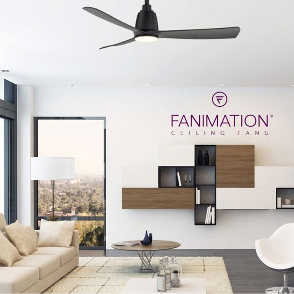 Fanimation Wrap Blade, 60", Black, Set of 3 Lightopia