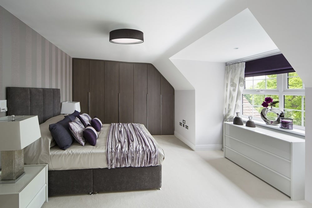 Dalton Ceiling Light Fixture in a bedroom.