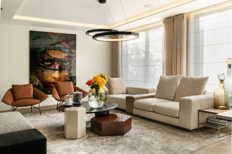 modern living room lighting Design by Benjamin Ibanez